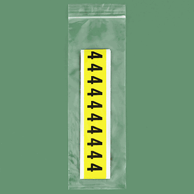 Reclosable Bags, 4 x 12", 2 Mil, Zip Lock o