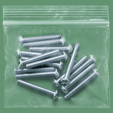 Reclosable Bags, 4 x 3", 2 Mil, Zip Lock or