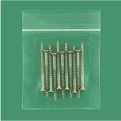 Reclosable Bags, 4 x 4", 6 Mil, Zip Lock or Ziplock Bags (Sold as CS/1000) by AAA