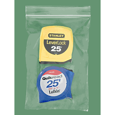 Reclosable Bags, 6 x 9", 4 Mil, Zip Lock or