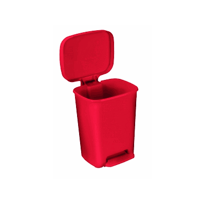 Rectangular Step-on Waste Containers - Can, W
