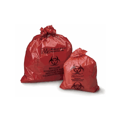 Red Biohazard Bags By Medical Action - Bag, B