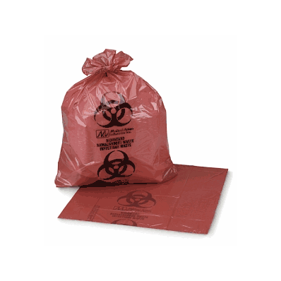 Red Biohazard Bags By Medical Action - Bag, B
