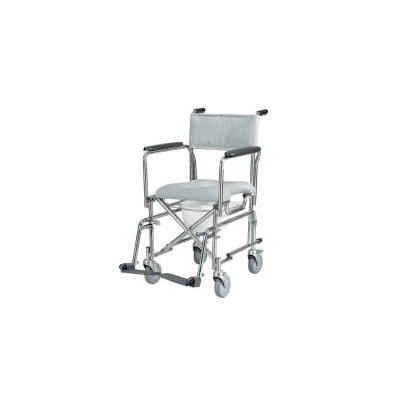 Rehab Shower Commode Stainless Steel 22.5 Inc