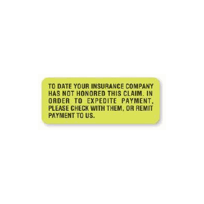 Reminder Label To Date Your Insurance Company