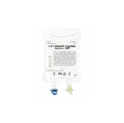 Replacement Preparation, 100 mL, 0.9% Flexible Bag, sold as 48/Cs #798411