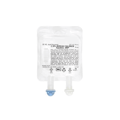 Replacement Preparation, 50 mL, 0.9% Flexible Bag, sold as 60/Cs #798406