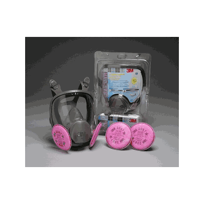 Respirator, Full Facepiec Mold Removl, Med -