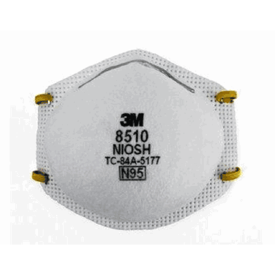 Respirator, N95, Particulate, 10/Bx - Medline