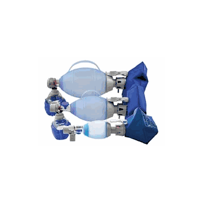 Resuscitator, Sil Rusbl Ped W/Sz0 Mask & Bag