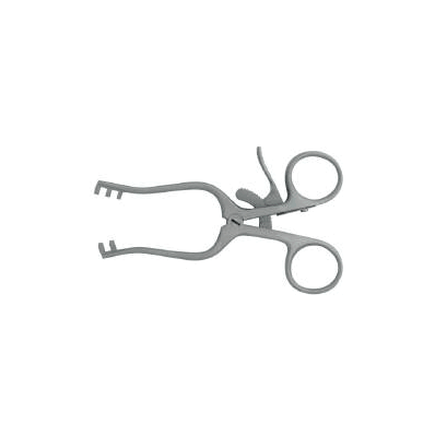 Retractor, Weitlaner 3x4 teeth, 4" blunt
