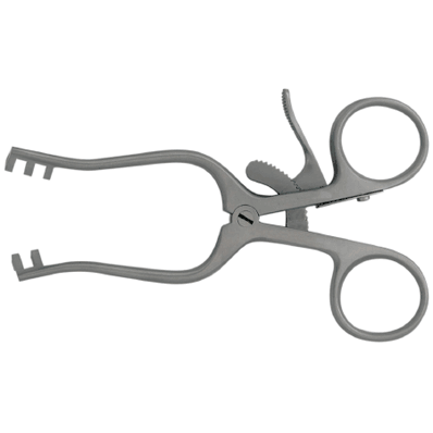 Retractor, Weitlaner 3x4 teeth, 6-1/2" Sharp