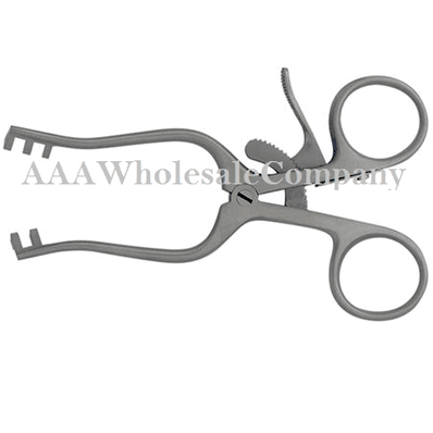 Retractor, Weitlaner 3x4 teeth, 8" blunt