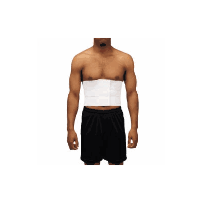 Rib belt, 2x-large, 8", elastic, velcro, male