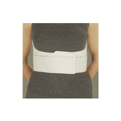 Rib belt, 6", one size fits most in elastic, female