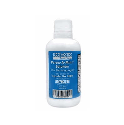 Rinse, Oral, 1.5% Perox Mint, 8 Oz - Medline