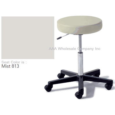 Air Lift Stool, with Soft Rubber Casters, MIST