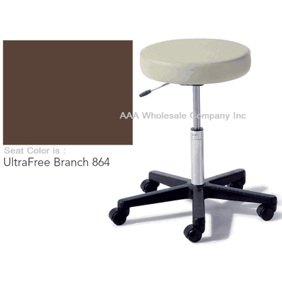 Air Lift Stool, with Soft Rubber Casters, UltraFree BRANCH