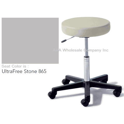 Air Lift Stool, with Soft Rubber Casters, UltraFree STONE