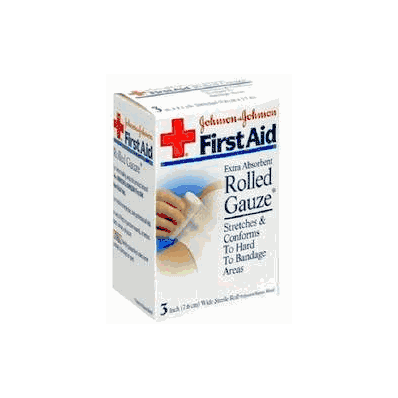 Roll, Gauze Str 3x2.5yds (1/Pk) - - J & J Sa