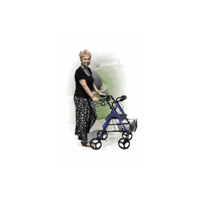 Rollator D-lite Red Aluminum - Walker, Rollat