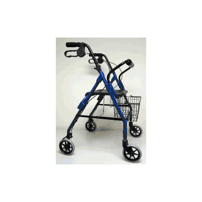 Rollator Sunmark Econo 32 To 37 Inch Blue Ro