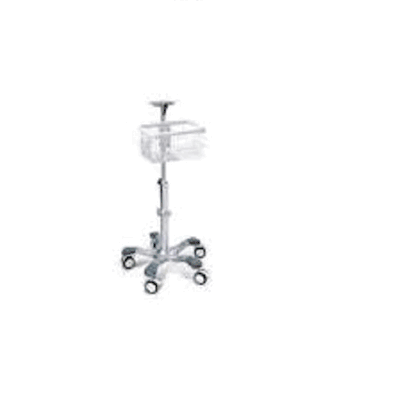 Rolling Stand, with Basket and Locking Casters