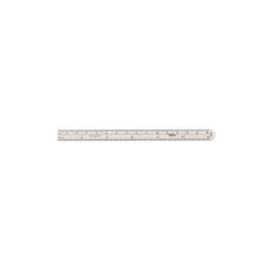 Ruler, 1/2" x 6", Stainless Steel