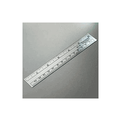 Ruler Plastic 6 Inch - Ruler, Plas Str 6" Ind