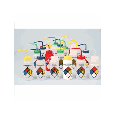 Safety Labeled Wash Bottles By Bel-art - BotT