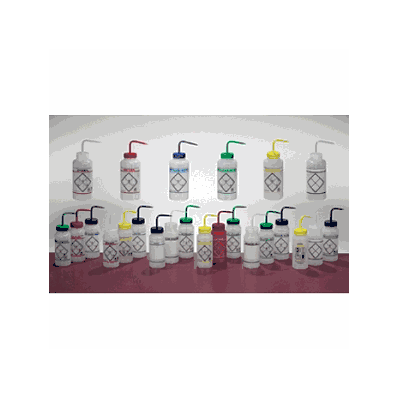 Safety Labeled Wash Bottles By Bel-art - BotT