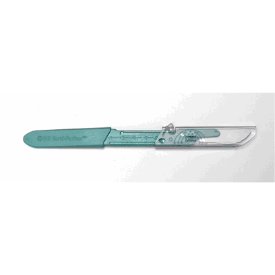Safety Scalpel, Size 22, Stainless Steel/Plastic