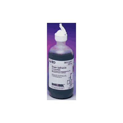 Safranin Stain Bd Bbl 250 Ml - Gram Stain, S