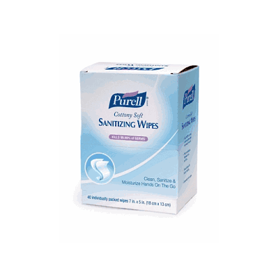 Wipes Sanitizing Purell, 40 Ct - Medline