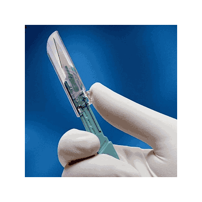 Scalpel, Protected, Ss, Disposable, Size 12