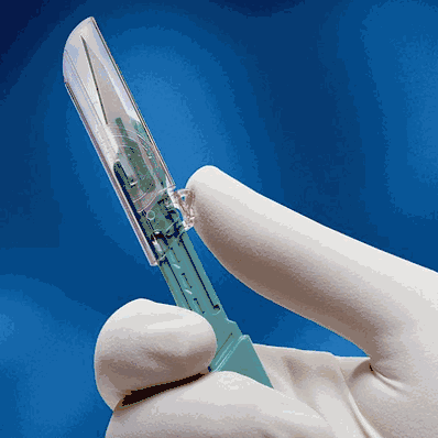 Scalpel, Sise 10, Safety, Disposable
