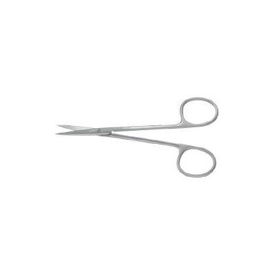 Scissor, Fine Crvd Flat Blunt 4 1/2" - - Mil