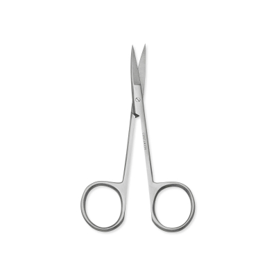 Scissors, 4.5" Curved Iris, Satin