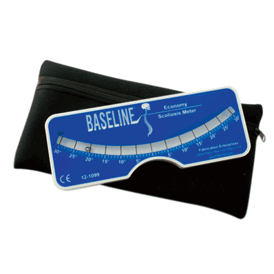 Scoliometer, 3.5" x 7.5" Plastic with Pouch