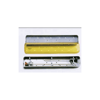 Scope Tray, Pst W/Bars & Lid 2 3/5"X16"X1 1/2