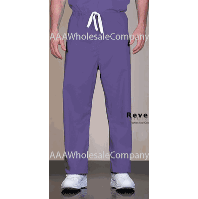 Unisex Purple FB Rev DCord Scrub Pant