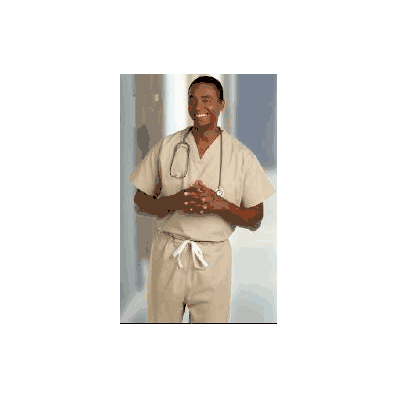 Scrub Pants Poplin Large Navy Unisex - Pants