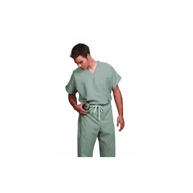 Scrub Pants Poplin Large Sage Unisex - Pants