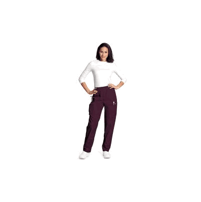 Scrub Pants Small Wine Female - Pants, Scrub
