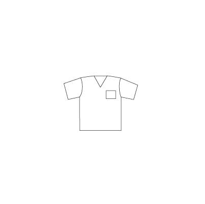 Scrub Shirt 2 X-large Blue 1 Pocket Short Sle