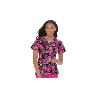 Scrub Shirt 3 X-large Jazz Berry 4 Pockets Se