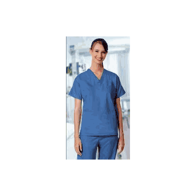 Scrub Shirt 4 X-large Ceil Blue 1 Pocket Set-