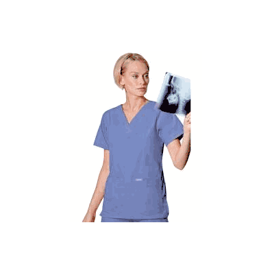 Scrub Shirt 4 X-large Iris 4 Pockets Set-in S