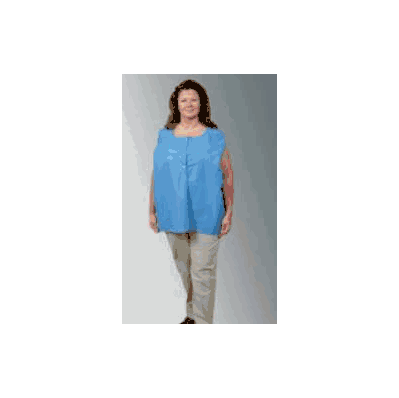 Scrub Shirt Amplewear Large Blue, White 1 Po
