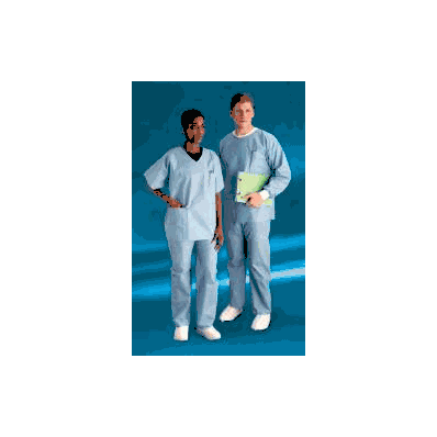 Scrub Shirt Convertors 2 X-large Blue 2 Pock